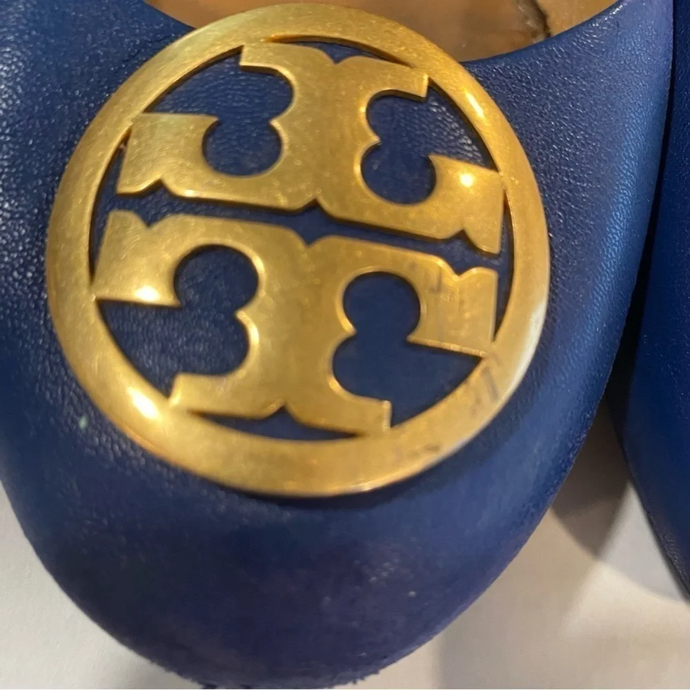 Tory Burch Blue Ballet Flats